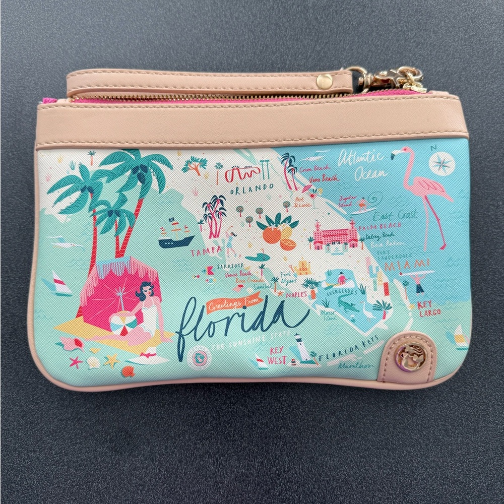 Spartina 449 Florida Map Wristlet